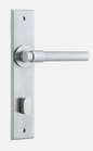 Iver Helsinki Door Lever 12402 Stepped Backplate Brushed Chrome - Passage ,Privacy & Entrance