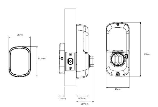 YALE ASSURE SL(Keyless) SMART-READY LOCK WITH APEX 145X225 ENTRANCE SET MATT BLACK & SATIN NICKEL