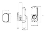 YALE ASSURE SL(Keyless) SMART-READY LOCK WITH APEX 145X375 ENTRANCE SET SATIN NICKEL & MATT BLACK