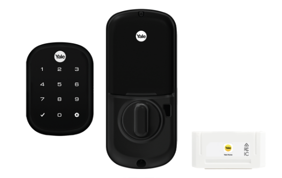 YALE ASSURE SL(Keyless) SMART-READY LOCK WITH APEX 145X225 ENTRANCE SET MATT BLACK & SATIN NICKEL