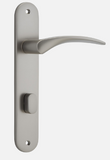 Iver Oxford Door Lever 14728 Oval Backplate Satin Nickel - Passage ,Privacy & Entrance