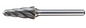 Trucut Heavy Duty Alpha 3/8 Included Angle Burr - Aluminium Cut - 1/4" Shank & 1/4" Shank Long Series