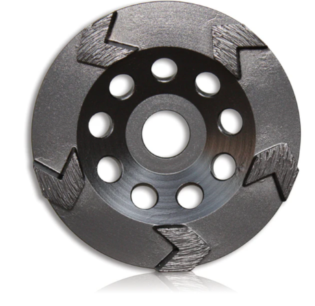 Tusk Heavy Duty Arrow Cup Grinding Wheel - 125mm x 8 x 5T x 22.23 & 180mm x 8 x 8T x 22.23 Middle Bond 30/40