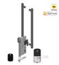YALE ASSURE SL(Keyless) SMART-READY LOCK WITH APEX 145X525 ENTRANCE SET MATT BLACK &  SATIN NICKEL