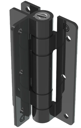 D&D Technologies DD TECH KWIKFIT S3 ALU SELF-CLOSING ADJUST WALL/POST MOUNT BLACK & WHITE