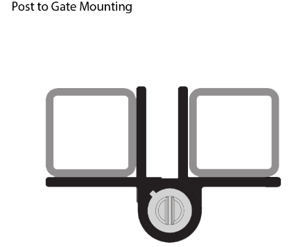 D&D Technologies DD TECH KWIKFIT S3 ALU SELF-CLOSING ADJUST WALL/POST MOUNT BLACK & WHITE