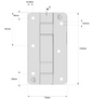 D&D Technologies DD TECH KWIKFIT S3 ALU SELF-CLOSING ADJUST WALL/POST MOUNT BLACK & WHITE