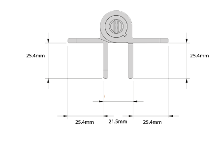D&D Technologies DD TECH KWIKFIT S3 ALU SELF-CLOSING ADJUST WALL/POST MOUNT BLACK & WHITE