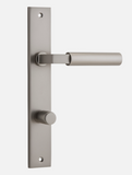 Iver Berlin Door Lever 14750 Rectangular Backplate Satin Nickel - Passage ,Privacy & Entrance