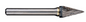 Trucut Heavy Duty Alpha 5/8" (1/4" Shank) & 16mm (6mm Shank) Pointed Cone Carbide Burr