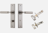 Iver Berlin Door Lever 14794 Chamfered Backplate Satin Nickel - Passage ,Privacy & Entrance