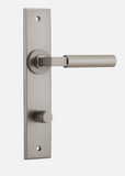 Iver Berlin Door Lever 14794 Chamfered Backplate Satin Nickel - Passage ,Privacy & Entrance