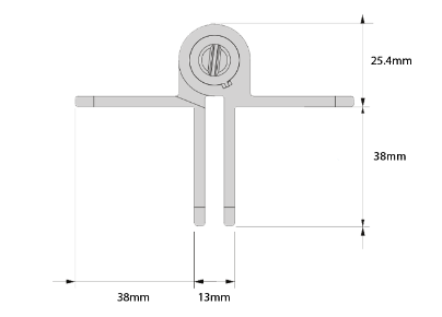D&D Technologies DD TECH KWIKFIT ALU SELF-CLOSING ADJUST HINGE 2 SIDE FIX LEGS BLACK