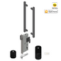 YALE ASSURE SL(Keyless) SMART-READY LOCK WITH APEX 145X375 ENTRANCE SET SATIN NICKEL & MATT BLACK