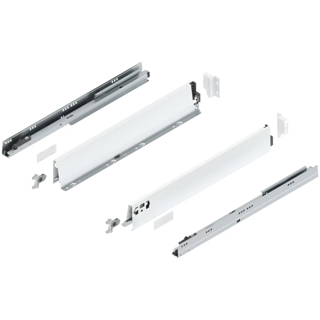 Blum Tandembox Antaro Kitset length 550mm X 98.5mm - 224mm (Height 5 Options ) 65KG Silk White