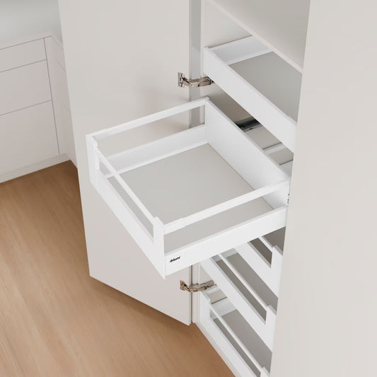 Blum Tandembox Antaro Space tower kitset one door 5 × 30kg length 500-550mm ( 275-600w ) Available in Silk White