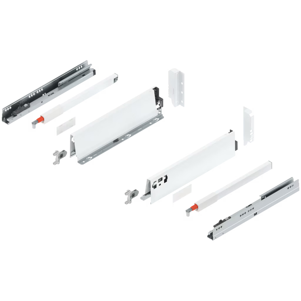 Blum Tandembox Antaro Kitset length 350mm X 98.5mm - 224mm (Height 4 Options ) 30KG Silk White