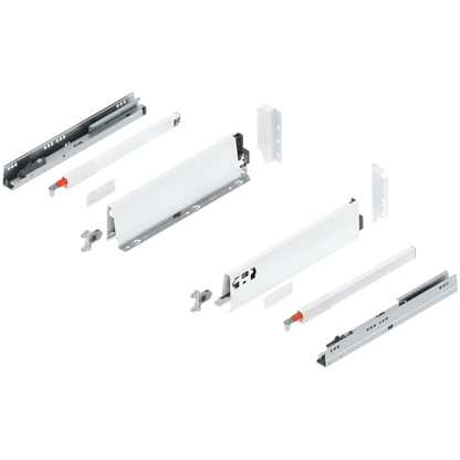 Blum Tandembox Antaro Kitset length 350mm X 98.5mm - 224mm (Height 4 Options ) 30KG Silk White