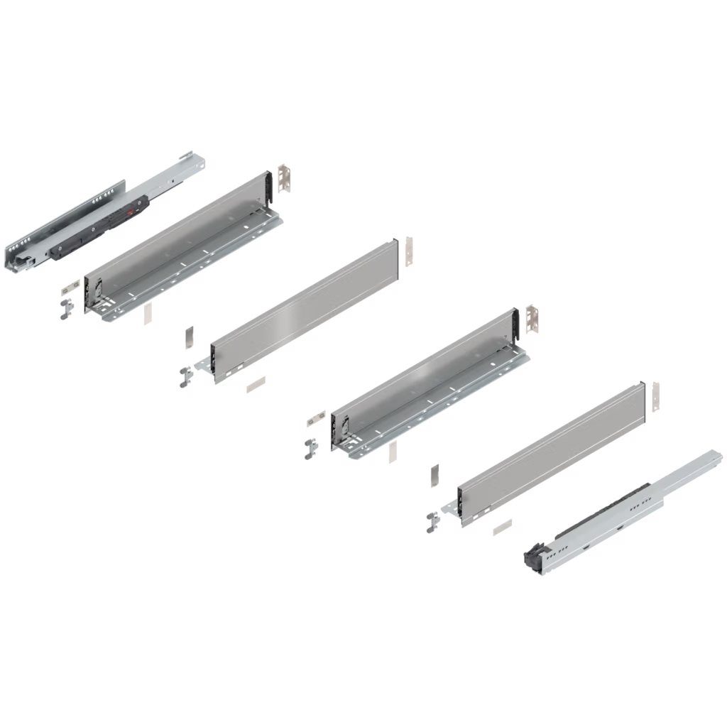 Blum Legrabox pure kit 40kg M height 106mm x 500,550mm(length 2 option) sink drawer - Stainless Steel