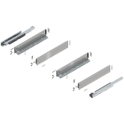 Blum Legrabox pure kit 40kg M height 106mm x 500,550mm(length 2 option) sink drawer - Stainless Steel