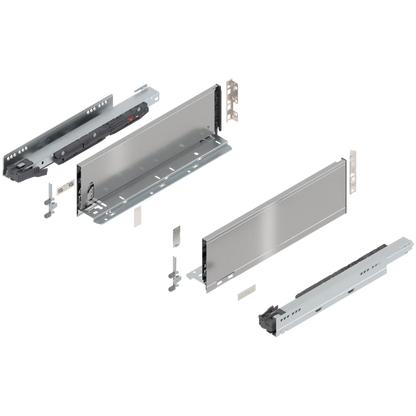 Blum Legrabox pure kitset stainless steel Length 500mm x 106mm - 257mm ( height 4 Options) 40kg