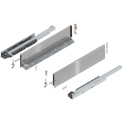 Blum Legrabox pure kitset stainless steel Length 550mm x 106mm - 257mm ( height 4 Options) 40kg