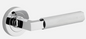 Iver Brunswick Door Lever 0354 Round Rose Polished Chrome - Passage ,Privacy & Entrance