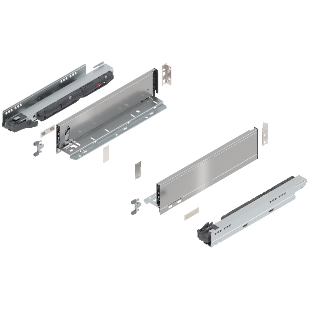 Blum Legrabox pure kitset stainless steel Length 350mm x 106mm ,193mm ( height 2 Options) 40kg