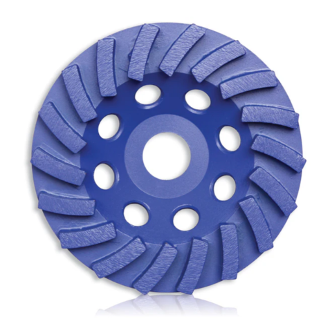 Tusk Heavy Duty Segmented Turbo Cup Grinding Wheel - 125mm x 8 x 12T x 22.23 & 180mm x 8 x 18T x 22.23 Middle Bond 80/100