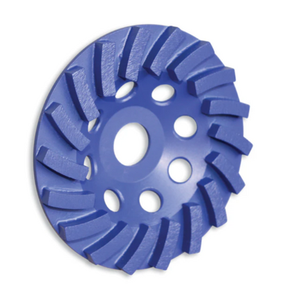 Tusk Heavy Duty Segmented Turbo Cup Grinding Wheel - 125mm x 8 x 12T x 22.23 & 180mm x 8 x 18T x 22.23 Middle Bond 80/100