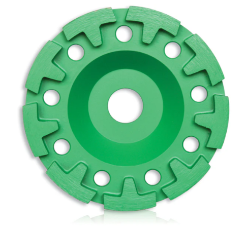 Tusk Heavy Duty T Row Cup Grinding Wheel - 125mm x 6 x 22.23 & 180mm x 6 x 22.23 Middle Bond 100/120