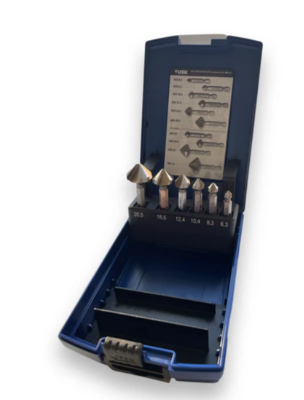 Tusk Heavy Duty HSS Countersink QC Hex M35 5% Cobalt 1pc pack - 6.3mm ,8.3mm ,10mm,10.4mm & 12.4mm