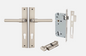 Iver Helsinki  Door Lever 14896 Rectangular Backplate Satin Nickel - Passage ,Privacy & Entrance
