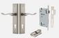 Iver Stirling Door Lever 14926 Stepped Backplate Satin Nickel  - Passage ,Privacy & Entrance