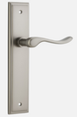 Iver Stirling Door Lever 14926 Stepped Backplate Satin Nickel  - Passage ,Privacy & Entrance