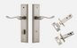 Iver Stirling Door Lever 14926 Stepped Backplate Satin Nickel  - Passage ,Privacy & Entrance