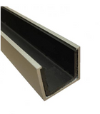 Lohala Centor E2 Concealed Floor Guide Retainer C/W  Polypropylene Channel Natural Anodised - Available in 5 Sizes : 2000mm ,2700mm ,3000mm ,4000mm & 5700mm