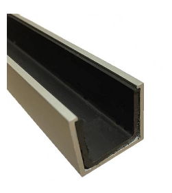 Lohala Centor E2 Concealed Floor Guide Retainer C/W  Polypropylene Channel Natural Anodised - Available in 5 Sizes : 2000mm ,2700mm ,3000mm ,4000mm & 5700mm