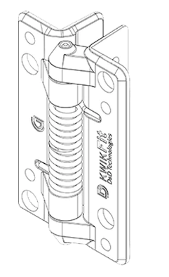 D&D Technologies DD TECH KWIKFIT POLYMER GENERAL PURPOSE PLAIN PIVOTING & SELF CLOSE HINGE