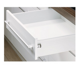 Hettich Germany  MultiTech Drawer set, System, White With 2 Front Connectors Height 118mm / Nominal Length Available in 6 Sizes : 250mm , 350mm ,400mm ,450mm ,500mm & 550mm