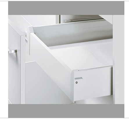 Hettich Germany  MultiTech Drawer set, System, White With 2 Front Connectors Height 118mm / Nominal Length Available in 6 Sizes : 250mm ,350mm ,400mm ,450mm ,500mm & 550mm