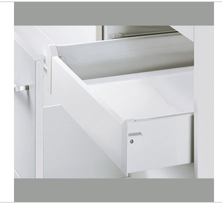Hettich Germany  MultiTech Drawer set, System, White With 2 Front Connectors Height 118mm / Nominal Length Available in 6 Sizes : 250mm , 350mm ,400mm ,450mm ,500mm & 550mm