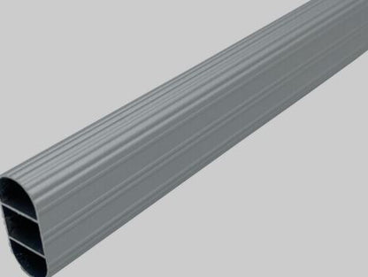 Lohala OVAL WARDROBE RAIL Chrome, Anodised Aluminum, Matt Black, matt Nickel  LENGTH : 3MTR ,HEIGHT : 30mm ,WIDTH : 15mm