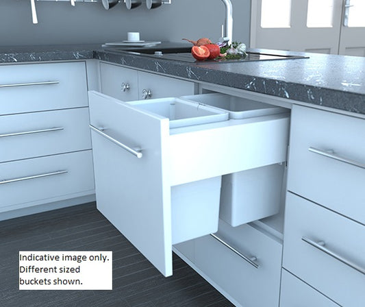 Tanova Simplex Plus Soft Close  Pull Out Kitchen Bin 400mm Cabinet