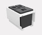 Tanova Pull Out Kitchen Bin 400mm Cab - Drawer Insert Frame & Buckets White and Charcoal