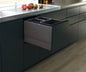 Tanova Designer Series  Pull Out Soft Close Kitchen Waste Bin  400mm 3 Bins Cabinet  -White and Charcoal