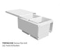 Tanova FLEX Drawer Insert Systems for 400mm Cabinets - 2 Buckets   White and Umbra Grey