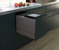 Tanova NZ Designer Series Soft Close Pull Out Bokashi Unit - 400mm Cabinet - Umbra Grey & Black
