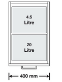 Tanova NZ Designer Series Soft Close Pull Out Bokashi Unit - 400mm Cabinet - Umbra Grey & Black