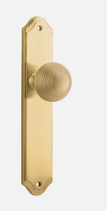 Iver Guildford Door Knob 15330 Shouldered Backplate Brushed Brass - Passage ,Privacy & Entrance